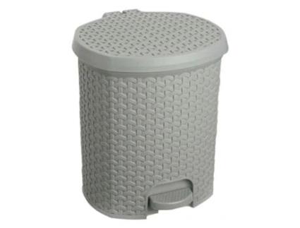 Caixote Do Lixo KEEEPER 11 5L com Tampa Cinza Nórdico