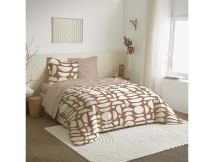 Conjunto de Lençol COTON PUR Cama Mykonos Sienna Algodão Multicor - 4pcs (190 cm)
