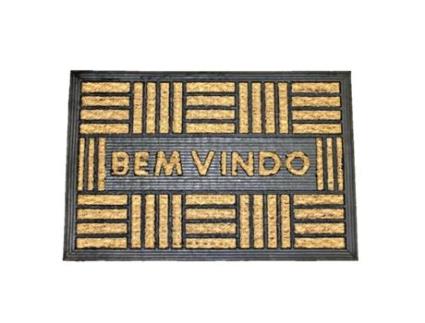 Tapete MYDEKOR Porta Aborrachado Castanho (59x39)