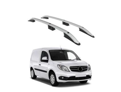 TURTLE Calha de Telhado Crown Mercedes-Benz Citan All 2012 2013 2014 2015 2016 2017 2018 2019 Swb Prateado