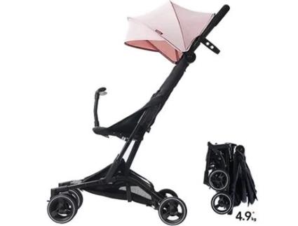 Carrinho de Cabine BEBE2LUXE Piko de Avião Ultracompacto e Leve Rosa