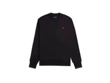 Sweatshirt de Homem FREDPERRY Algodão Preto (XL)
