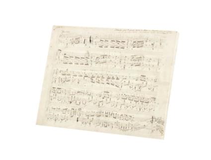 Pintura Decorativa Partitura Chopin Manuscrito Piano Polonês 80 Cm X 60 Cm FABULOUS