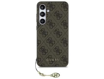 Capa para Samsung Galaxy S24 GUESS Pele Sintética Rígida Castanho