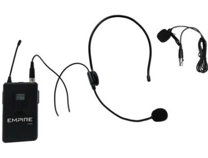 Microfone de rádio EMPIRE preto Media MN100