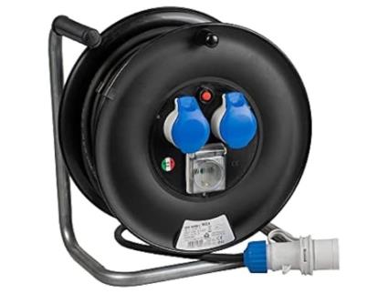 Enrolador de Cabo FANTON 26043 Fortek Azul Plástico 15M 2 Tomadas Exterior