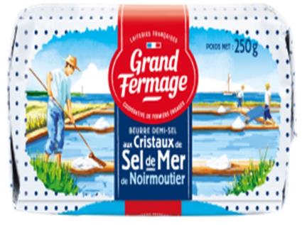 Manteiga Grand Fermage Sal Do Mar 250g