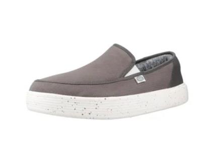 Sapatos de Homem HEY DUDE Sunappe Tecido Cinzento (45)
