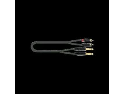 QUIKLOK Just-2Rca2J-2 Apenas 2 X Conector Mono 2 X Cabo de Áudio Rca de 2 M
