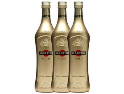 Vermute Martini Gold Dolce & Gabbana Edition 75 cl (Caixa de 3 unidades)