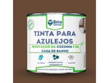 Tinta para azulejos TABACO BRILHANTE 750 ML BRICOSALVAJE, Conservante anti-mofo, fácil aplicação