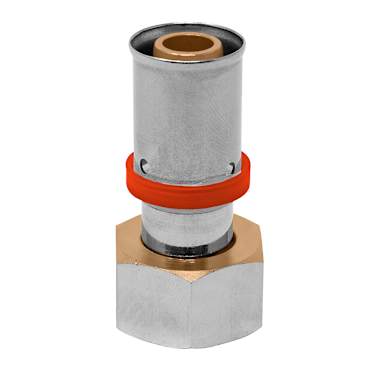União fêmea porca móvel mult. press ø20x3/4” tipo u-vermelho
