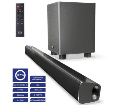 BARRA SONIDO  SB120G11W 120W COM SUBWOOFER S/ FIOS