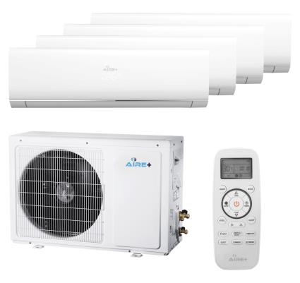 Ar Condicionado Aire+ (4x1) 27TR-W 9000+9000+9000+12000BTU: Ar Condicionado Fixo