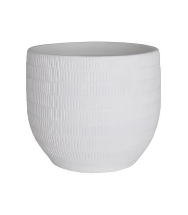 Vaso de cerâmica AURA 29CM BRANCO