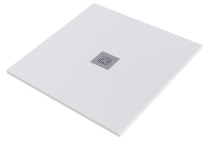 Base de duche STONE GEL COAT BRANCO 80X80