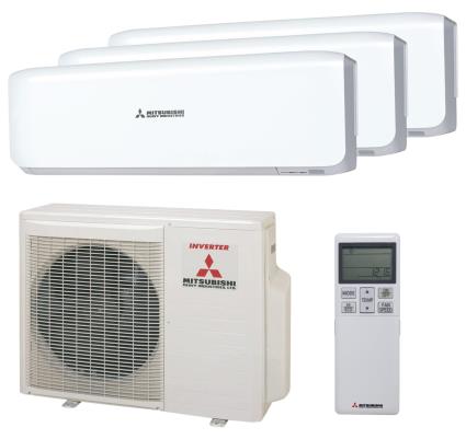 Ar condicionado fixo (3x1) MITSUBISHI PREMIUM 7000+7000+12000BTU