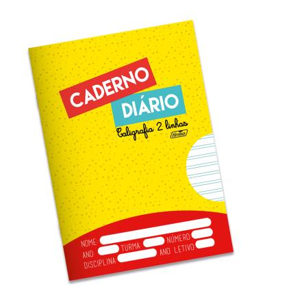 Caderno Caligráfico de 2 Linhas, A5, 20 Folhas
