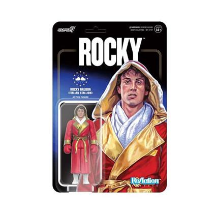 Super7 Figura De Ação Rocky Reaction Wave 03 Stallone Italiano 10 Cm