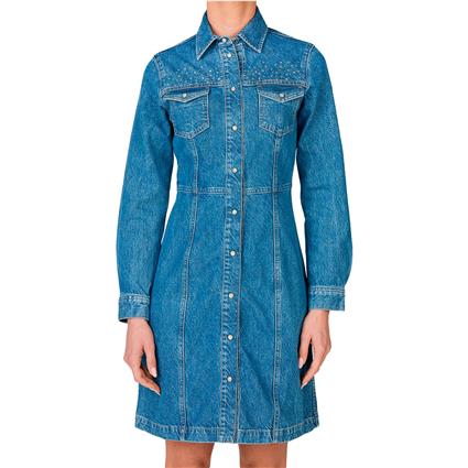 Pepe Jeans Vestido Curto De Manga Comprida Luna Sparkle