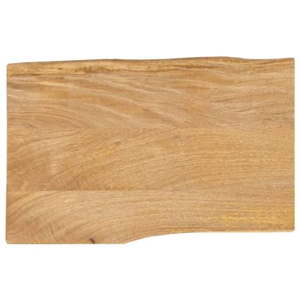 vidaXL Tampo de mesa c/ borda viva 50x40x2,5 cm mangueira maciça