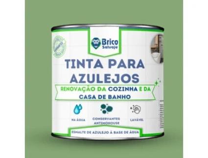 Tinta para azulejos Salvia MATE 750 ML BRICOSALVAJE, Conservante anti-mofo, fácil aplicação