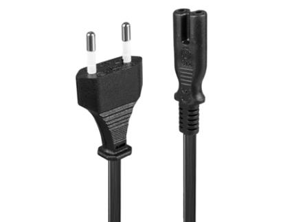 Cabo de Alimentação CP Rd-01A Tomada Ue Cee 7/16 a C7 Sn14 Conector 1 5 M de Comprimento Preto