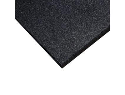 Piso de Borracha de Alta Densidade 1M X 1M X 1,5Cm Espessura Cor Preto 1M2 JOWY