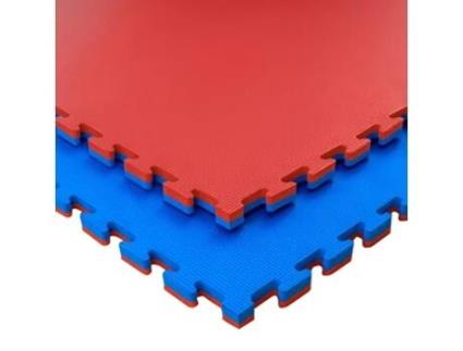 Tapete de Treino Desportivo JOWY Ginásio e Artes Marciais  2 Peças2M² espessura  2,5 cm Azul/Vermelho