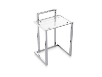 BELTRAN 2018 BANCO Quadrado Encosto em metacrilato cromado BELTRAN