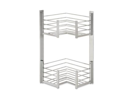 BELTRAN 4021 DELUXE Saboneteira Canto Duplo L Cromado BELTRAN