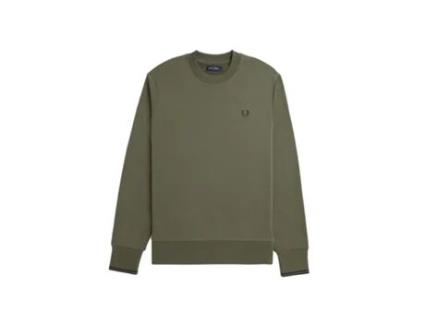 Sweatshirt de Homem FREDPERRY Algodão Verde (XL)