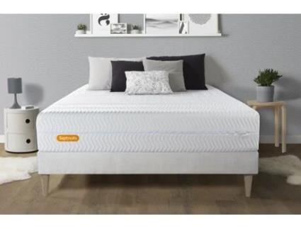 Colchão Base Memo Bio SEPTNUITS Espuma com memória Branco (180x200cm)