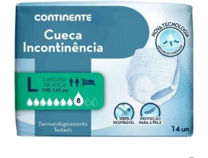 Cuecas Incontinência L CONTINENTE 14 un