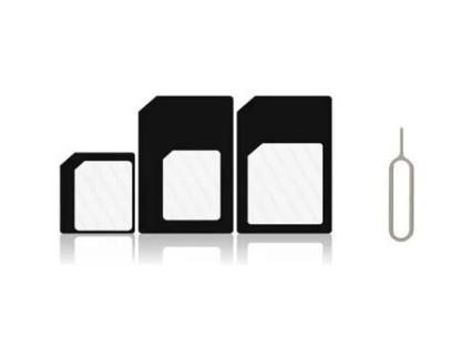 Adaptador Nano Sim Card + Micro Sim 3 em 1