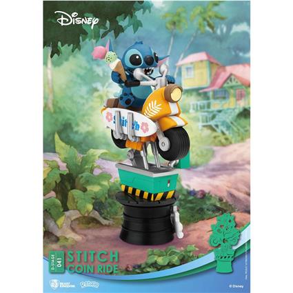 Beast Kingdom Toys Diorama Disney D Stage Pvc Stitch Coin Ride 16 Cm