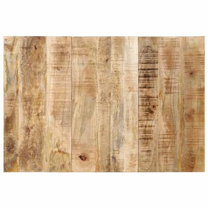 vidaXL Cabeceira 120 cm madeira de mangueira áspera maciça