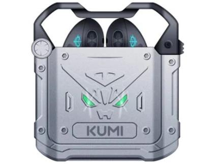 Auriculares Mech Tws KUMI Bluetooth Prateado