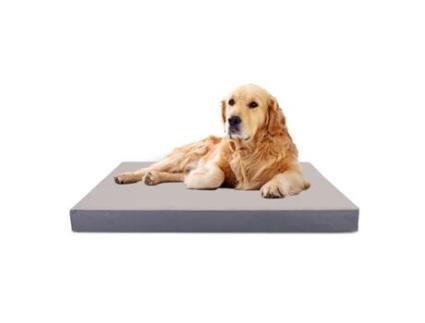 Cama para Cão Grande Ortopédica Colchonete para Cão Lavável NOBLEZA L 110X80X8Cm Cinza