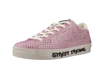 Sapatos de Mulher CRIME LONDON Distressed Tecido Rosa (37)