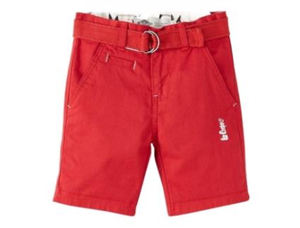 Bermuda de Criança LEE COOPER Algodão Vermelho (XS)