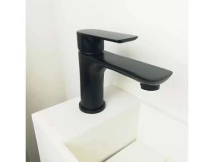 Coleção PALICI Misturador Baixo em Latão Preto Fosco para Lavatório Lowy