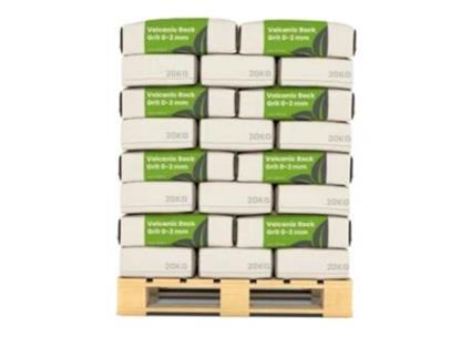 Grit de Lava de Rocha Primordial de Eifel (50x – 1000 kg – para 10.000 m2) - Organifer