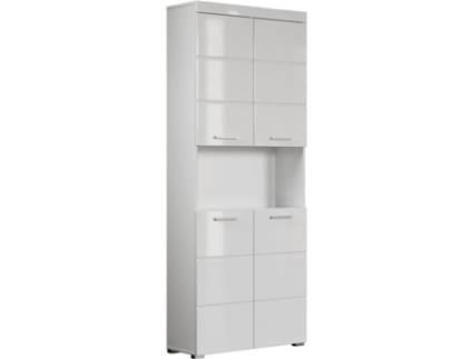 Coluna dupla AMANDA - 4 portas + 1 nicho - 73 x 31 x 190 cm - Branco TRENDS INTERNATIONAL