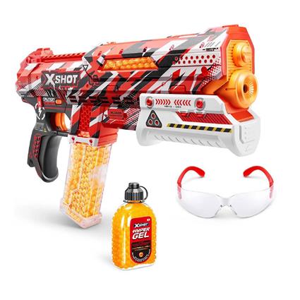 Zuru Arma Elétrica X-shot Hypergel Com 1500 Bolas De Gel E óculos De Proteção 30 X 50 Cm