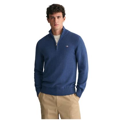 Gant Suéter Com Meia-zíper Casual Cotton