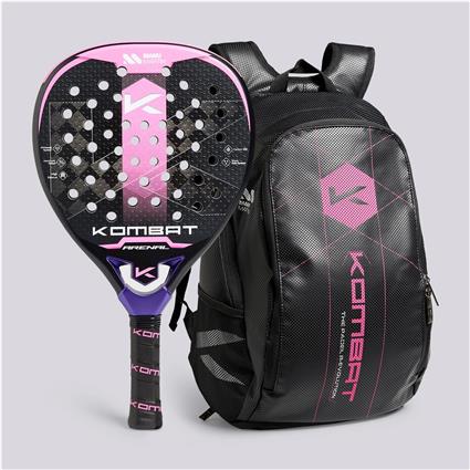 Kombat Arenal - Preto - Raquete + Mochila Padel tamanho T.U.