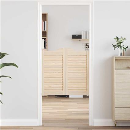 vidaXL Portas de batente design de persiana 2-Par 80x80cm pinho maciço