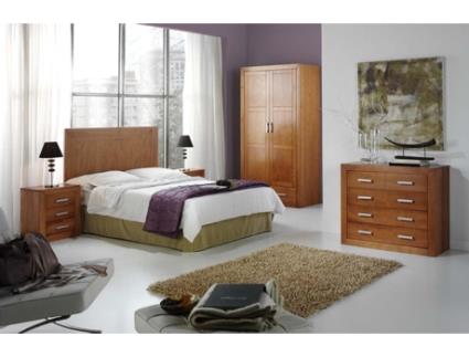 Cama com Cabeceira Medidas Cereja MOBLIT Castanho (110x160X2)