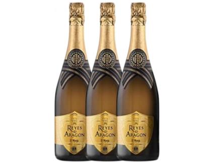 Reyes de Aragón Brut Nature Calatayud Gran Reserva 75 cl (Caixa de 3 unidades)